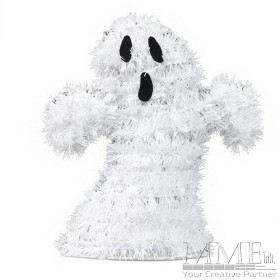 Mini Tinsel Table Decoration Ghost Mini Tinsel Table Decoration Ghost