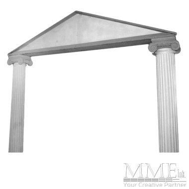 Ionic Columns and Pediment