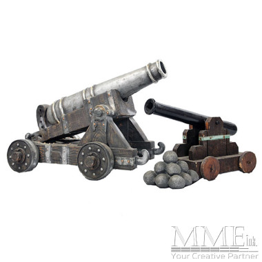 Large Cannon and Small Cannon