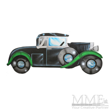 1920's Flat Hand Painted Car