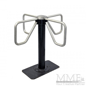 Turnstile Silver & Black