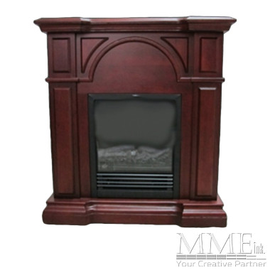 Faux Mahogany Fireplace
