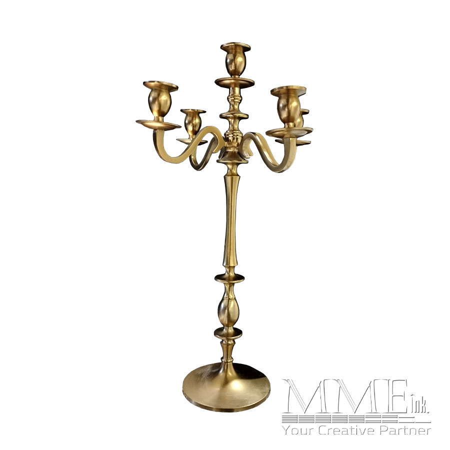 Gold Candelabra Rental Event Prop Rentals