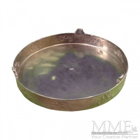 Gold Metal Bowl with Handles