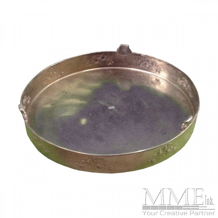 Gold Metal Bowl with Handles Rental Event Props