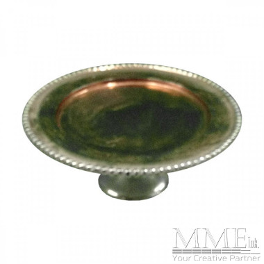 Gold & Silver Cake Tray with Stand