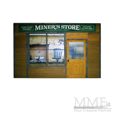 Miner's Supply Store Backdrop