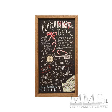 Peppermint Bark Recipe Sign