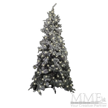 Pre-lit Flocked Trees