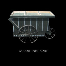 Wooden Push Cart