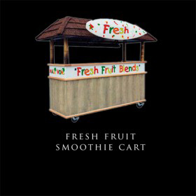 Fresh Fruit Smoothie Cart