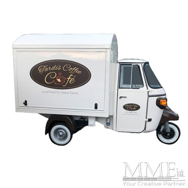 Tardis Ape Coffee Cart