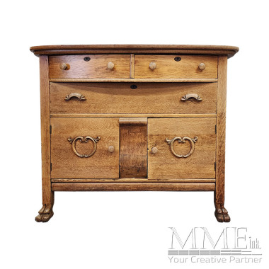 Wood Dresser with Doors